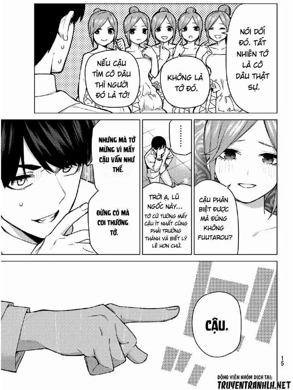 Truyện Tranh Nhà Có 5 Nàng Dâu - Gotoubun No Hanayome trang 6