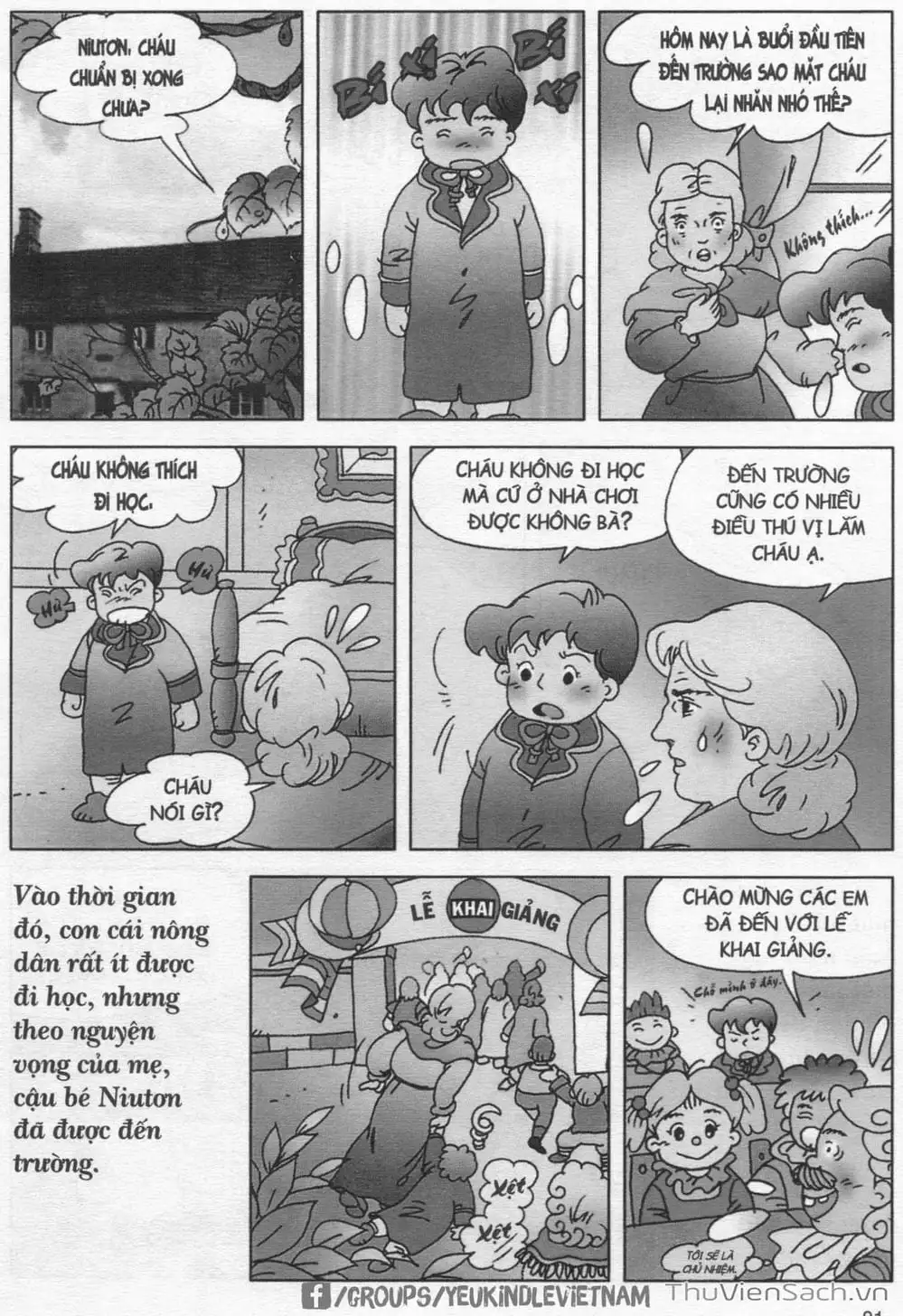 Truyện Tranh Danh Nhân Thế Giới - Niuton trang 2