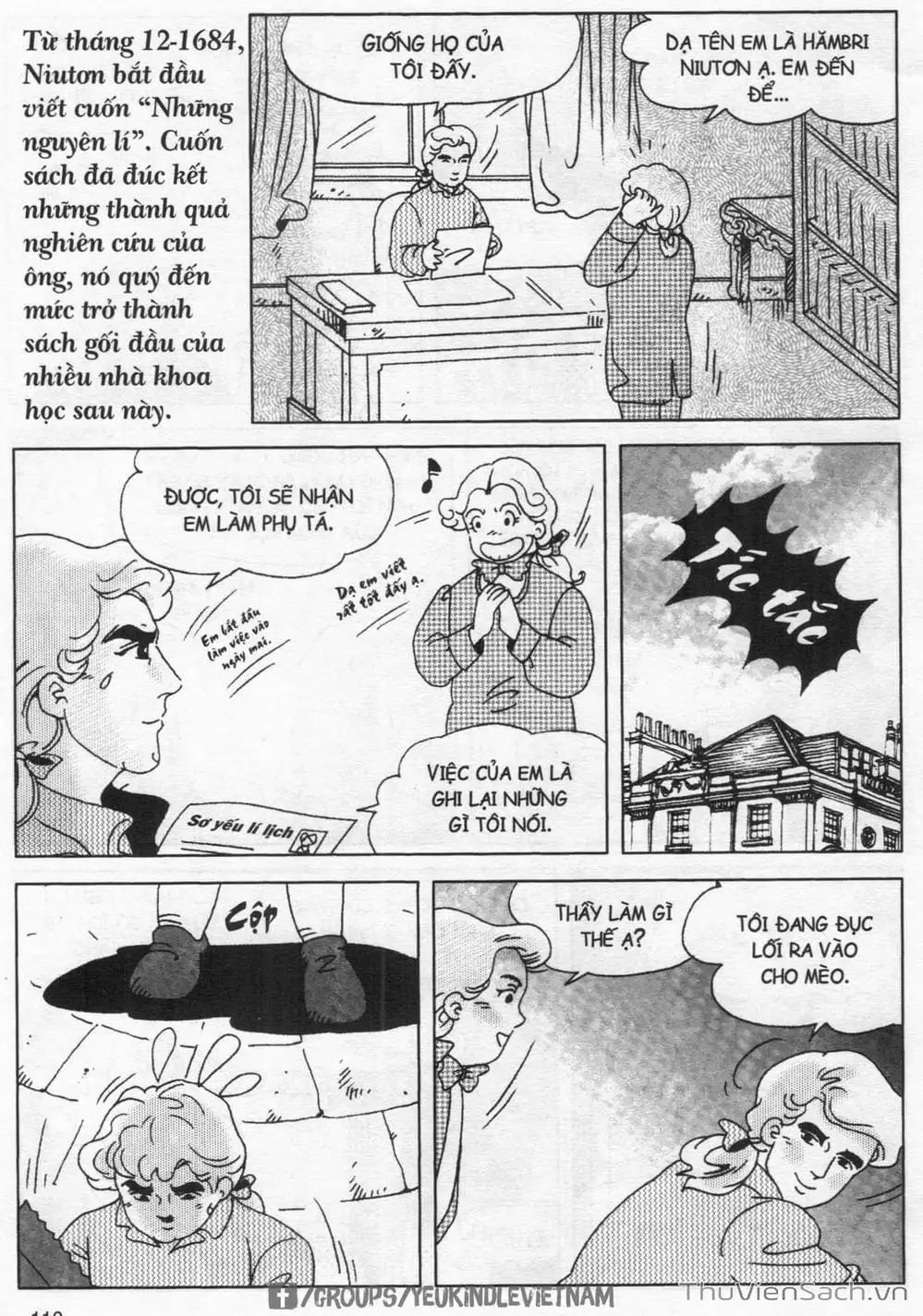 Truyện Tranh Danh Nhân Thế Giới - Niuton trang 2
