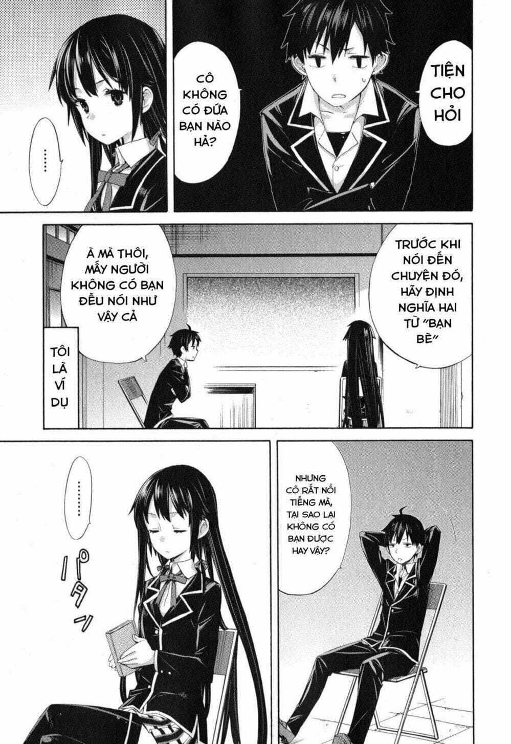 Truyện Tranh Chuyện Tình Thanh Xuân Bi Hài Của Tôi Quả Nhiên Là Sai Lầm - Oregairu trang 6