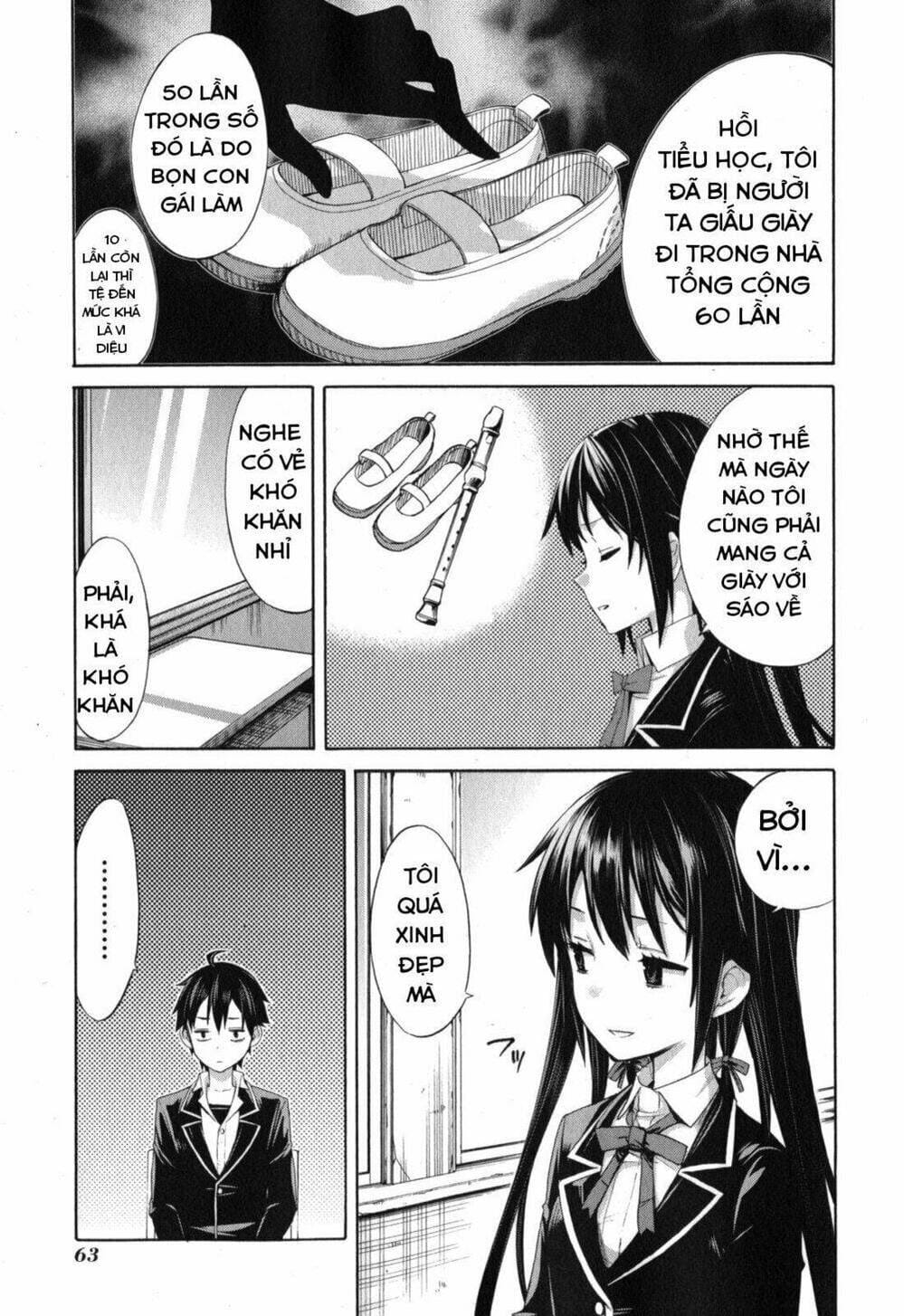 Truyện Tranh Chuyện Tình Thanh Xuân Bi Hài Của Tôi Quả Nhiên Là Sai Lầm - Oregairu trang 6