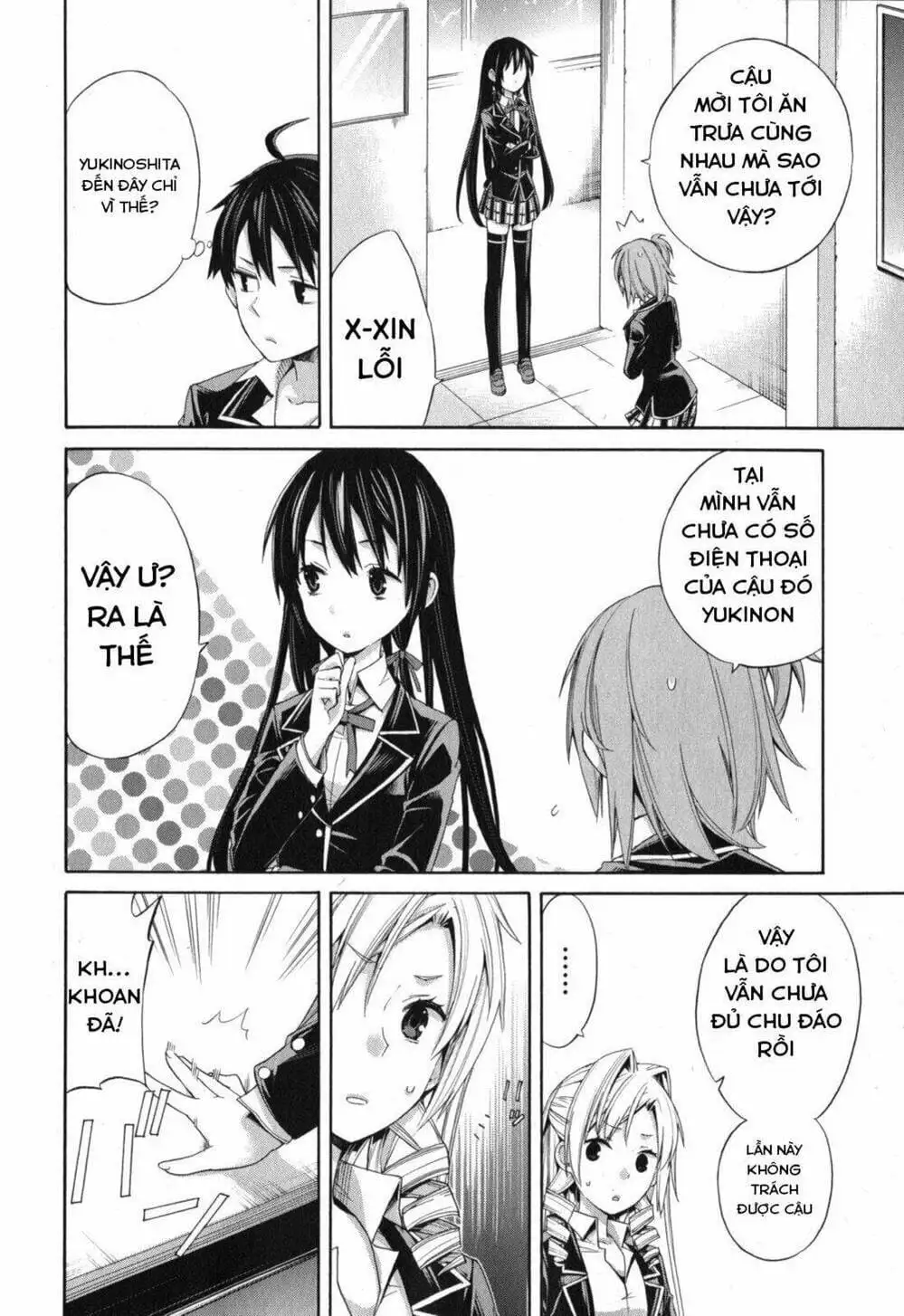 Truyện Tranh Chuyện Tình Thanh Xuân Bi Hài Của Tôi Quả Nhiên Là Sai Lầm - Oregairu trang 6