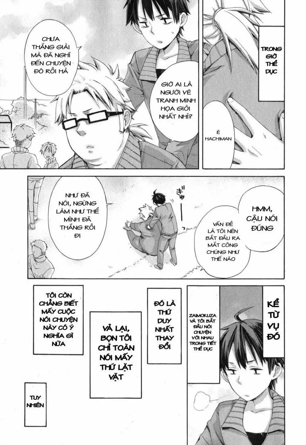 Truyện Tranh Chuyện Tình Thanh Xuân Bi Hài Của Tôi Quả Nhiên Là Sai Lầm - Oregairu trang 6