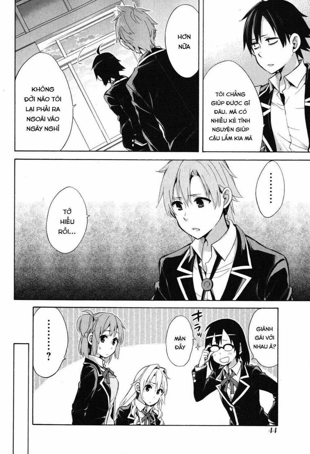 Truyện Tranh Chuyện Tình Thanh Xuân Bi Hài Của Tôi Quả Nhiên Là Sai Lầm - Oregairu trang 6