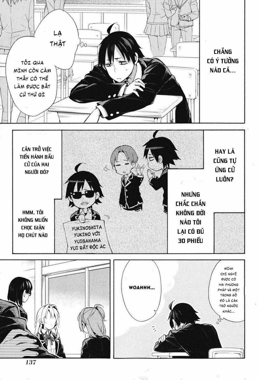 Truyện Tranh Chuyện Tình Thanh Xuân Bi Hài Của Tôi Quả Nhiên Là Sai Lầm - Oregairu trang 6