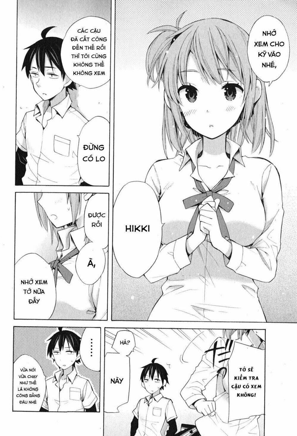 Truyện Tranh Chuyện Tình Thanh Xuân Bi Hài Của Tôi Quả Nhiên Là Sai Lầm - Oregairu trang 6