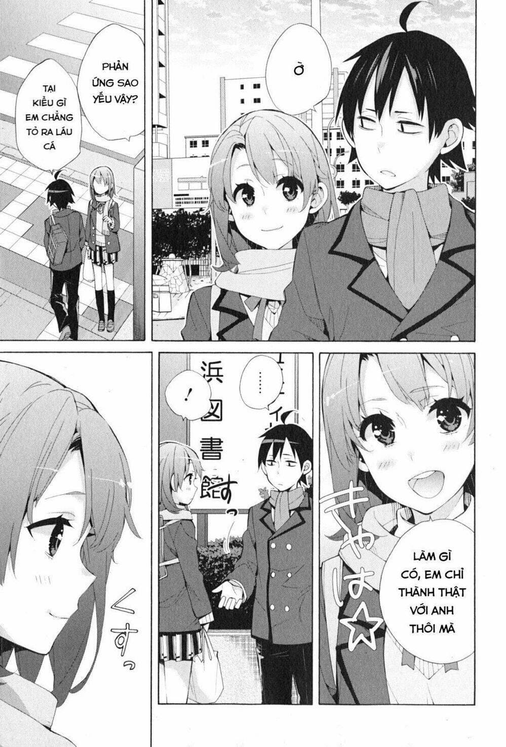 Truyện Tranh Chuyện Tình Thanh Xuân Bi Hài Của Tôi Quả Nhiên Là Sai Lầm - Oregairu trang 6
