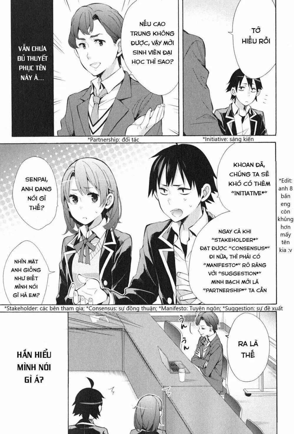 Truyện Tranh Chuyện Tình Thanh Xuân Bi Hài Của Tôi Quả Nhiên Là Sai Lầm - Oregairu trang 6