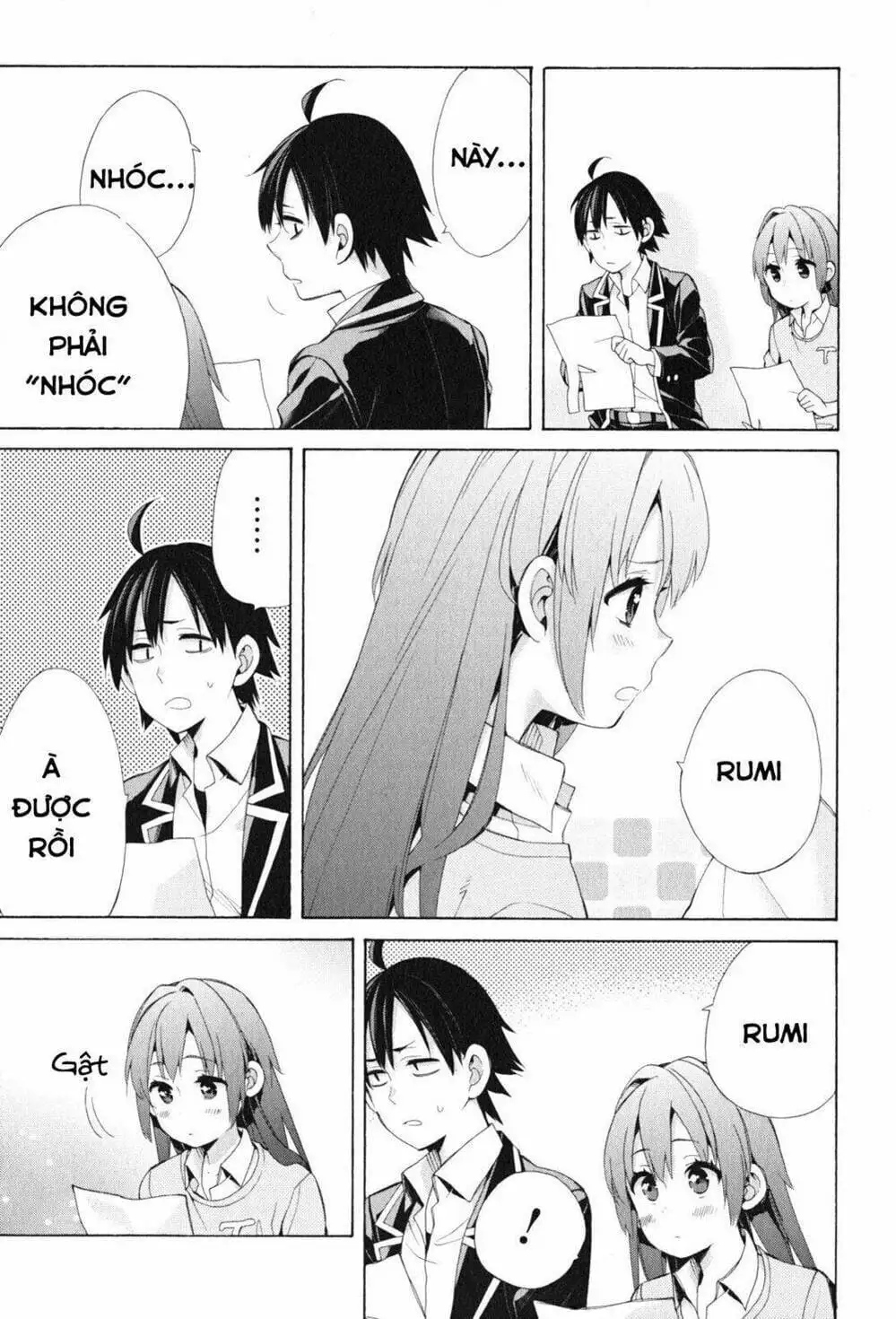 Truyện Tranh Chuyện Tình Thanh Xuân Bi Hài Của Tôi Quả Nhiên Là Sai Lầm - Oregairu trang 6