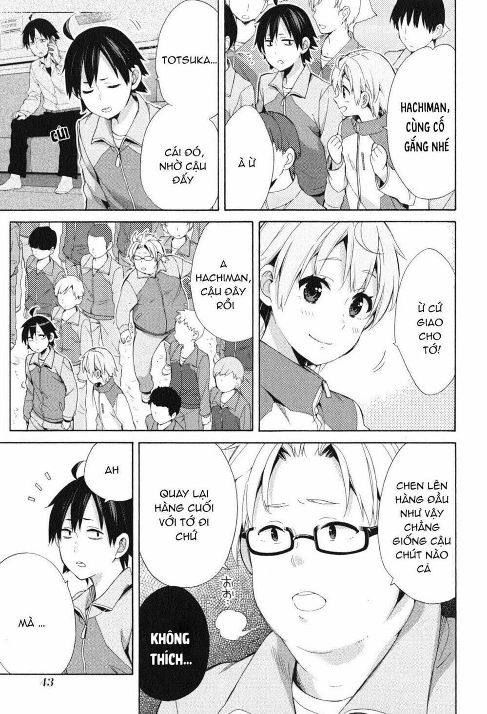 Truyện Tranh Chuyện Tình Thanh Xuân Bi Hài Của Tôi Quả Nhiên Là Sai Lầm - Oregairu trang 6