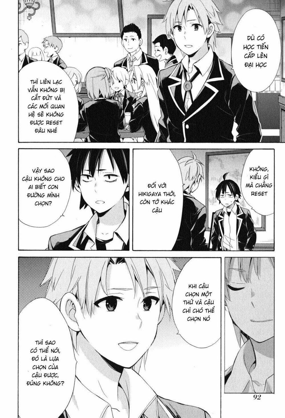 Truyện Tranh Chuyện Tình Thanh Xuân Bi Hài Của Tôi Quả Nhiên Là Sai Lầm - Oregairu trang 6