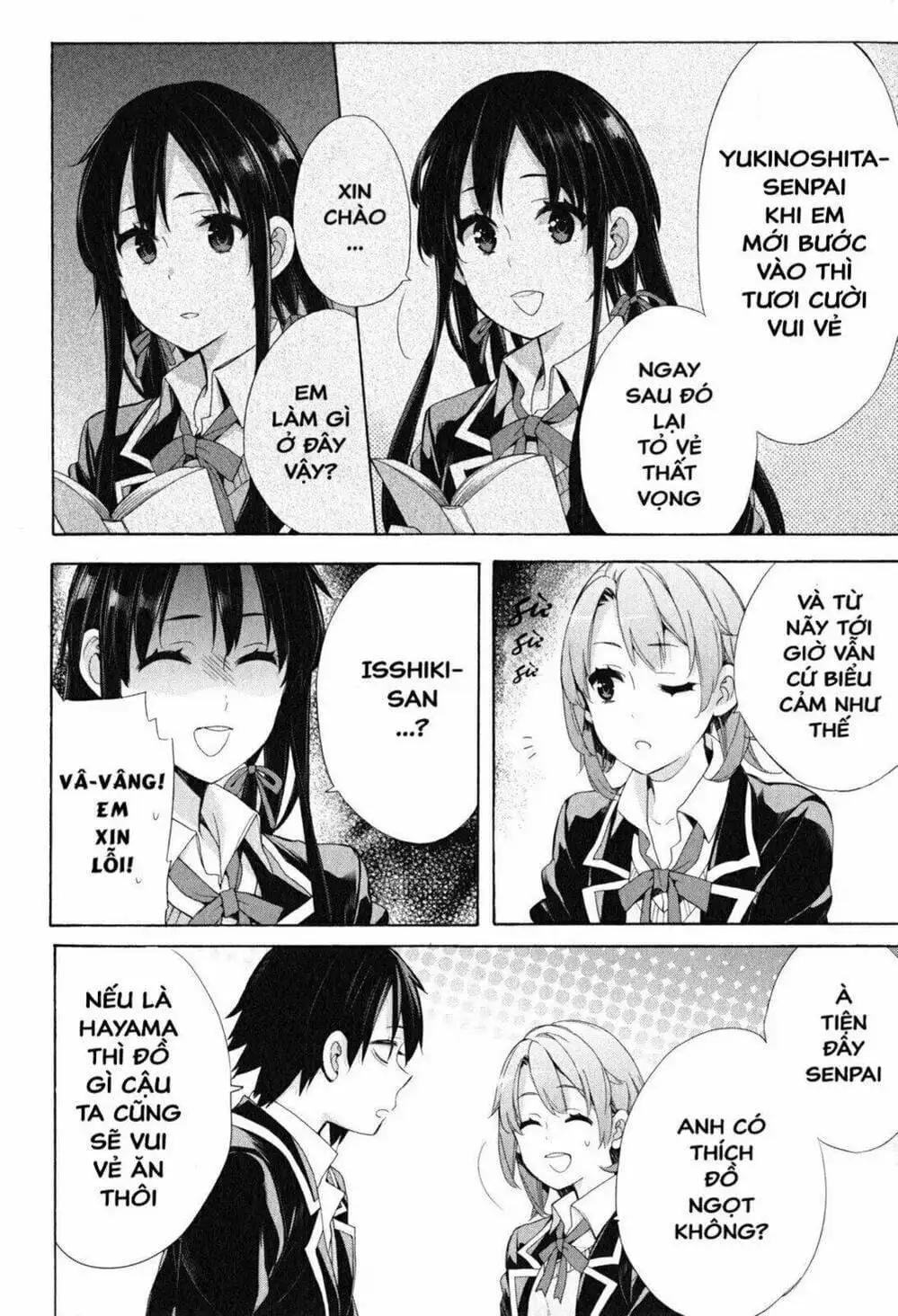 Truyện Tranh Chuyện Tình Thanh Xuân Bi Hài Của Tôi Quả Nhiên Là Sai Lầm - Oregairu trang 6