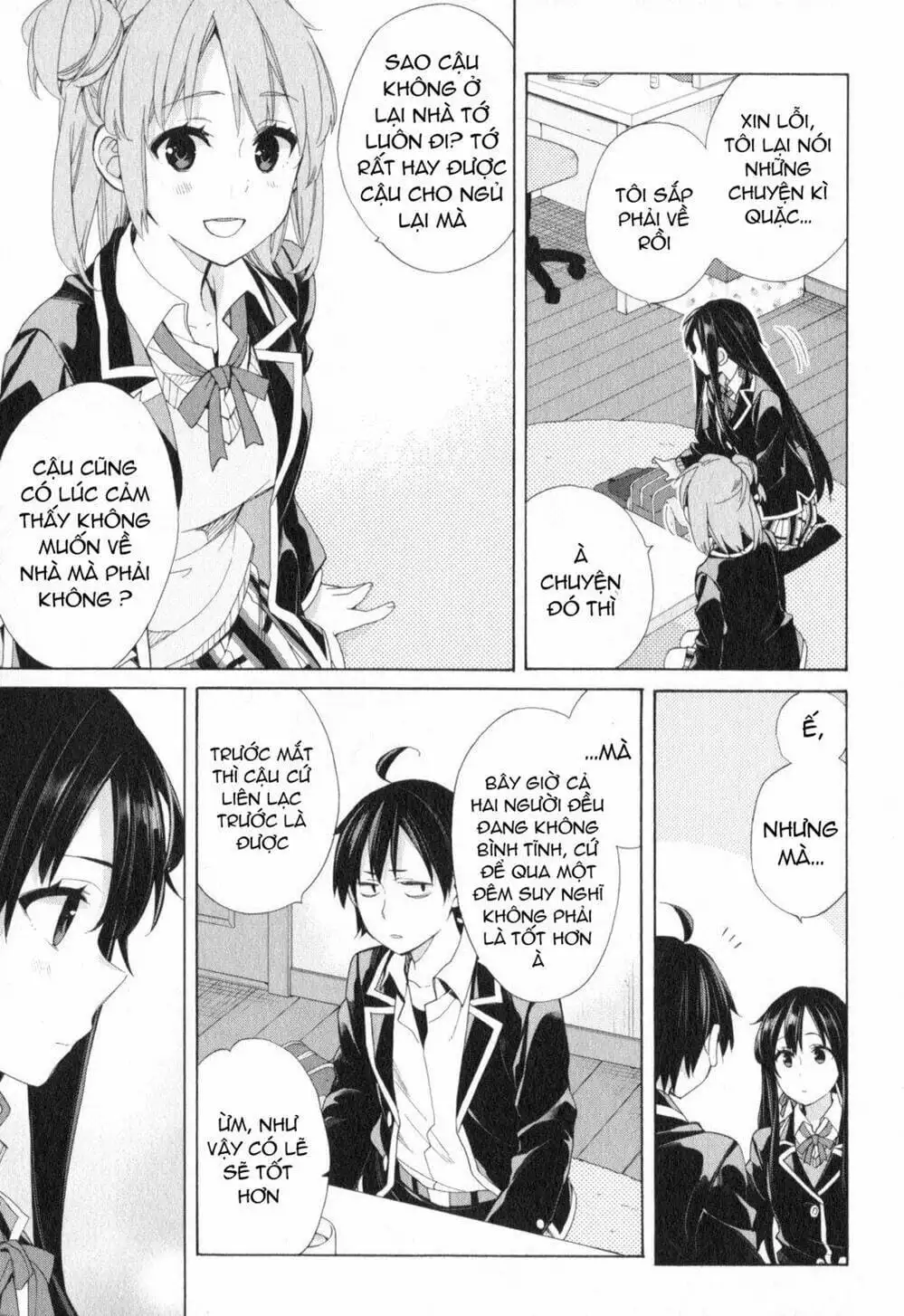 Truyện Tranh Chuyện Tình Thanh Xuân Bi Hài Của Tôi Quả Nhiên Là Sai Lầm - Oregairu trang 6