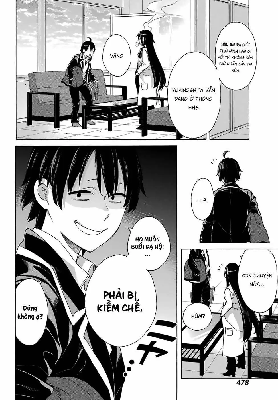 Truyện Tranh Chuyện Tình Thanh Xuân Bi Hài Của Tôi Quả Nhiên Là Sai Lầm - Oregairu trang 6