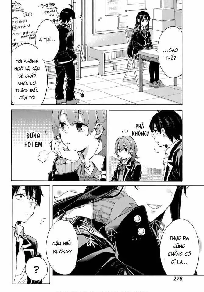Truyện Tranh Chuyện Tình Thanh Xuân Bi Hài Của Tôi Quả Nhiên Là Sai Lầm - Oregairu trang 6