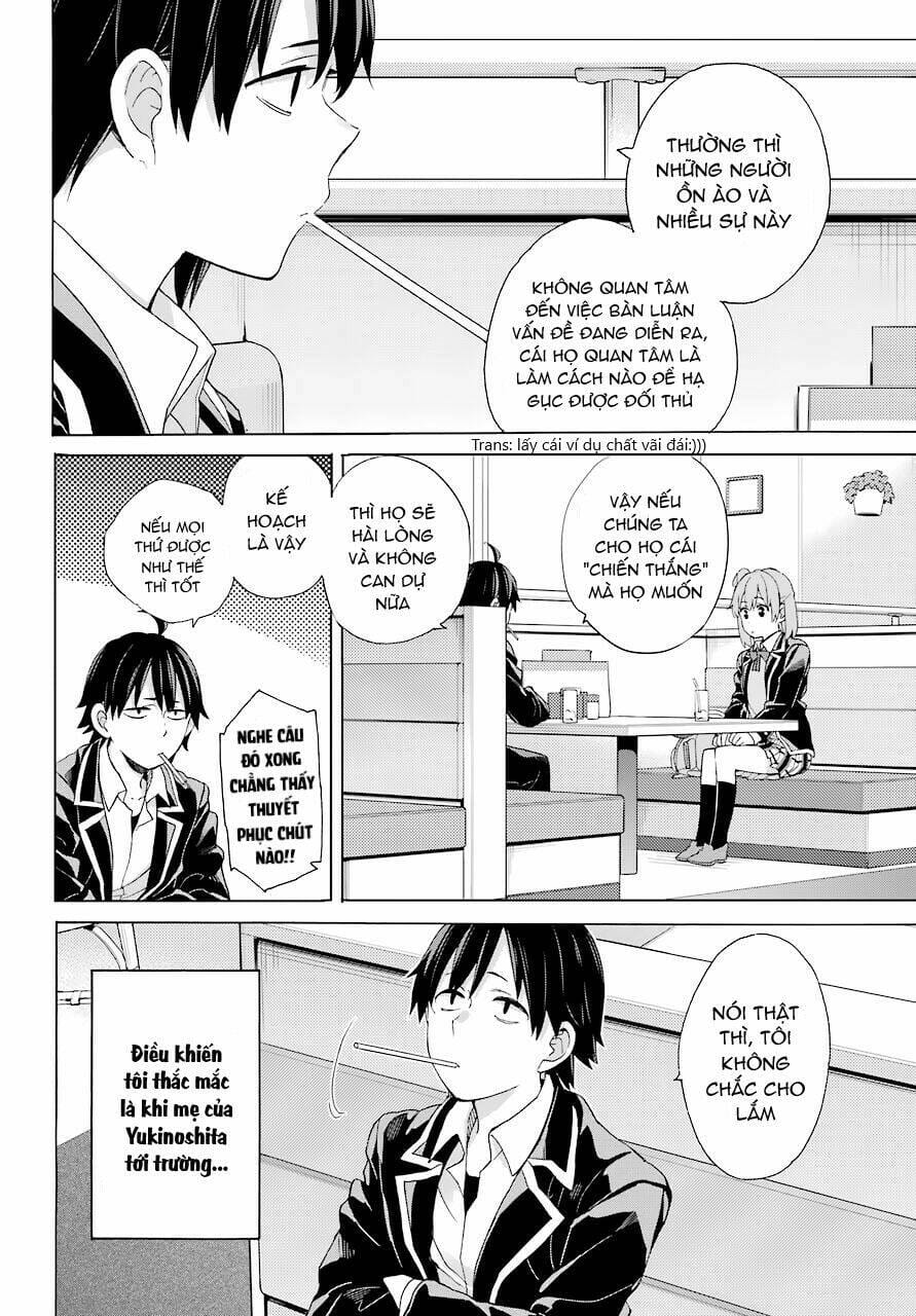 Truyện Tranh Chuyện Tình Thanh Xuân Bi Hài Của Tôi Quả Nhiên Là Sai Lầm - Oregairu trang 6