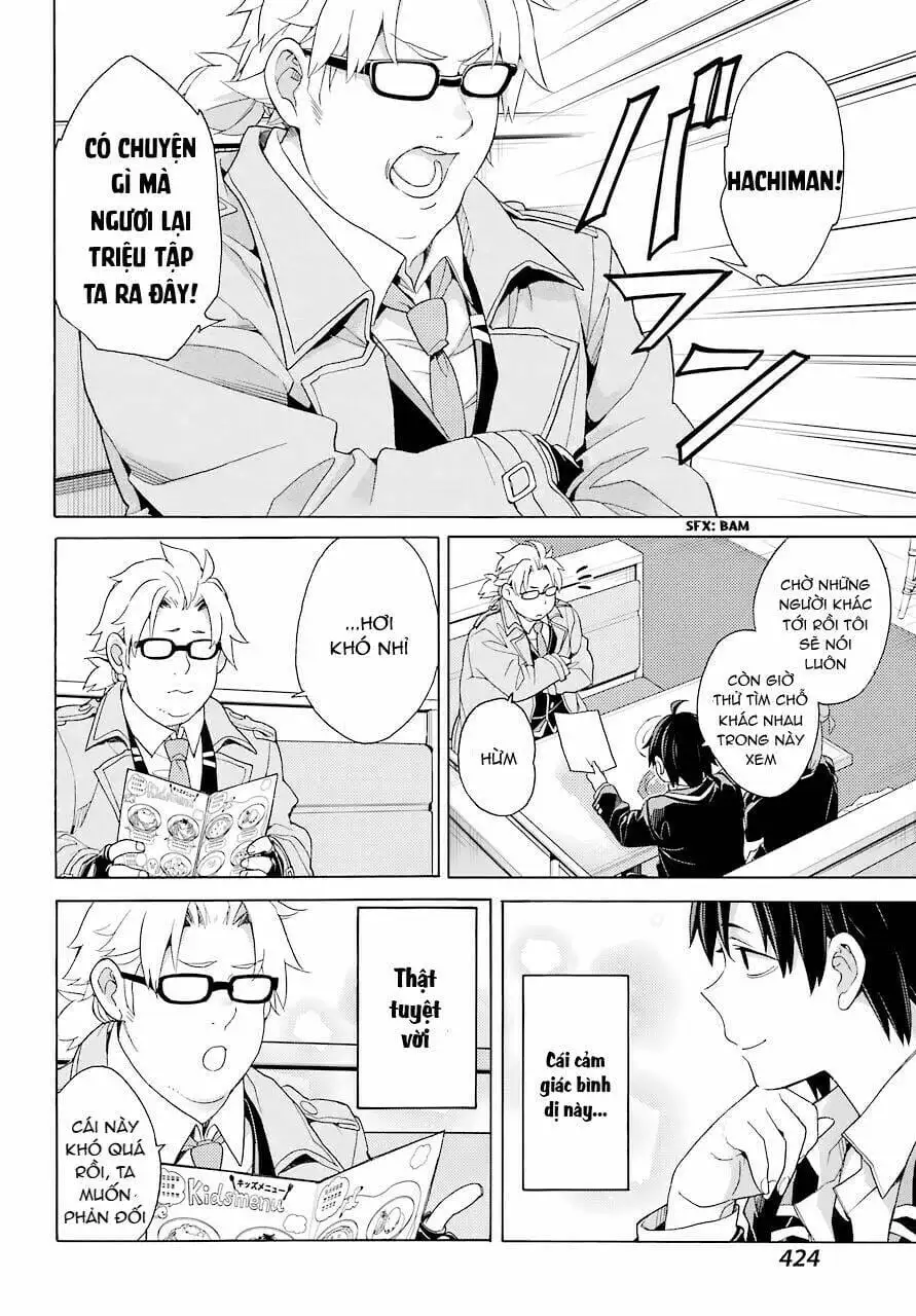 Truyện Tranh Chuyện Tình Thanh Xuân Bi Hài Của Tôi Quả Nhiên Là Sai Lầm - Oregairu trang 6