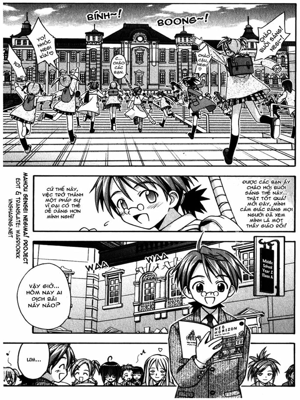 Truyện Tranh Pháp Sư Tí Hon Negima - Mahou Sensei Negima! trang 10