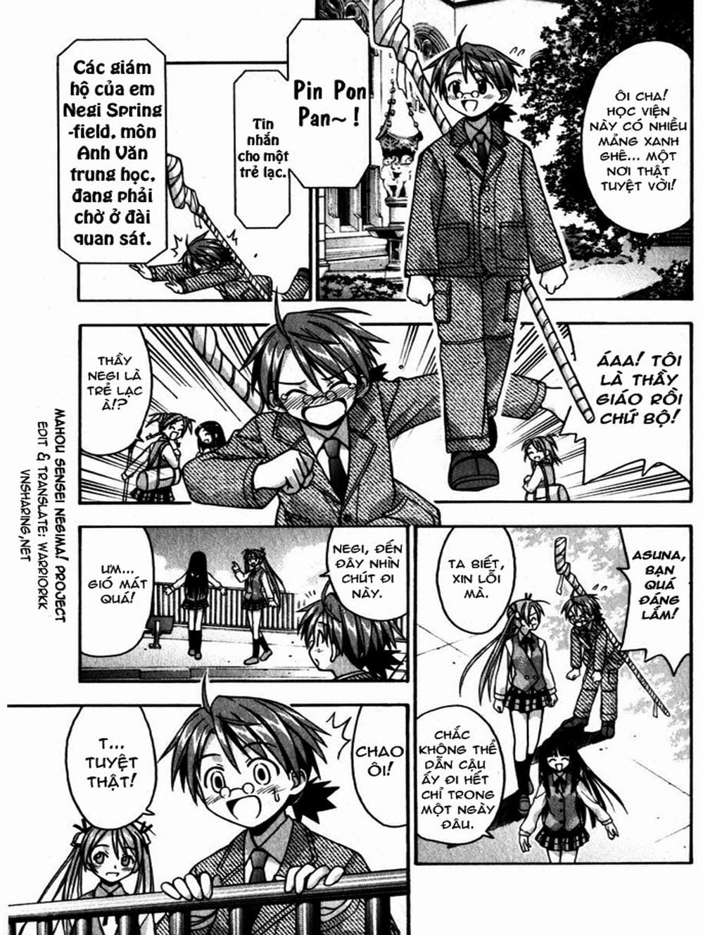 Truyện Tranh Pháp Sư Tí Hon Negima - Mahou Sensei Negima! trang 10