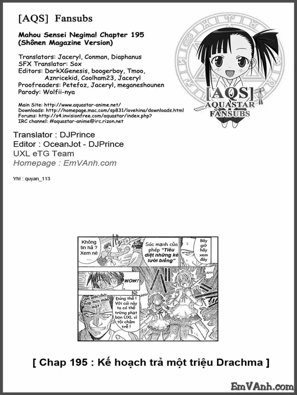 Truyện Tranh Pháp Sư Tí Hon Negima - Mahou Sensei Negima! trang 10