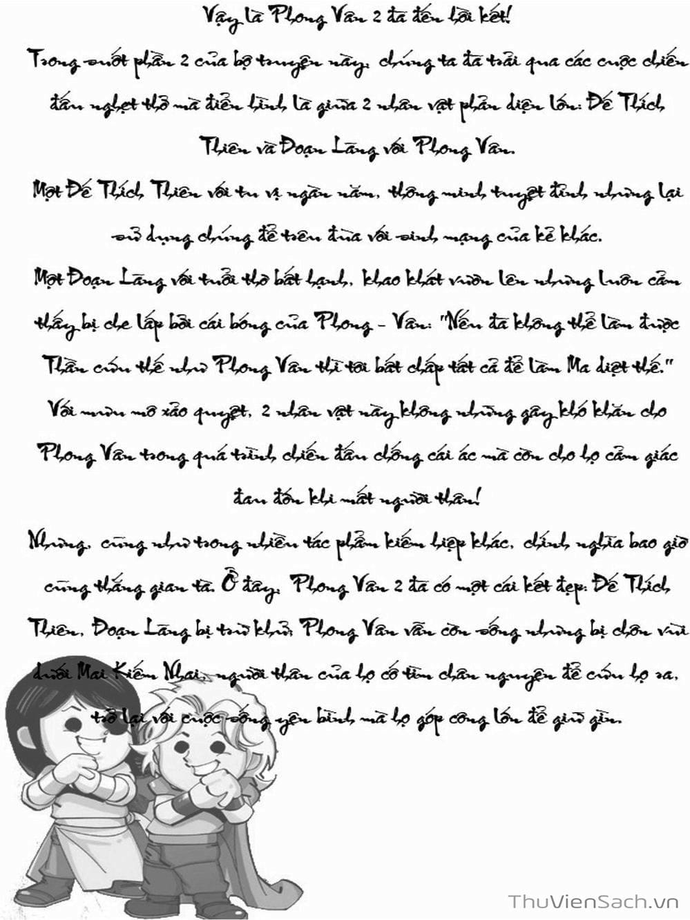 Truyện Tranh Phong Vân Manhua trang 3