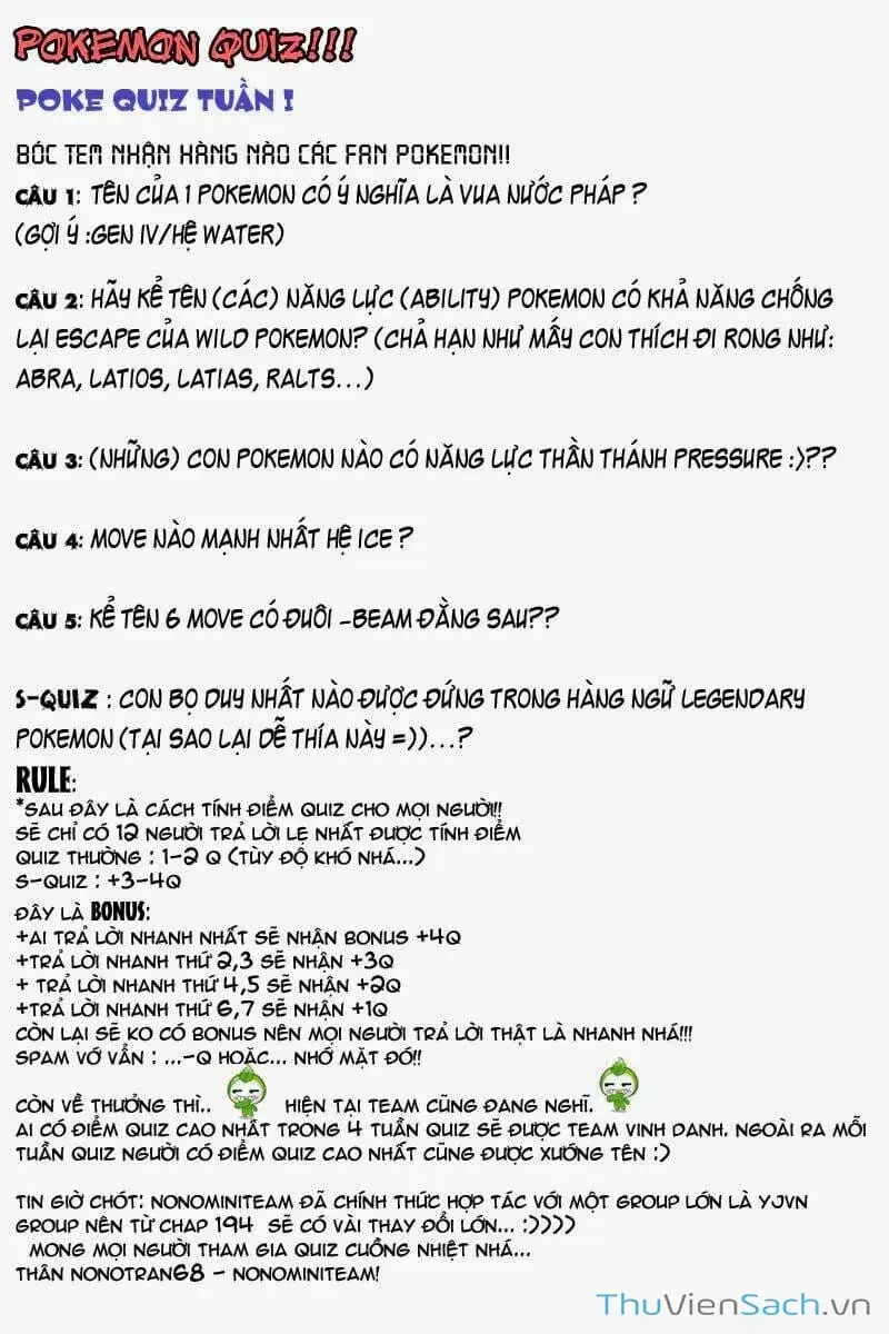 Truyện Tranh Thú Cưng Đặc Biệt - Pokemon Special trang 5