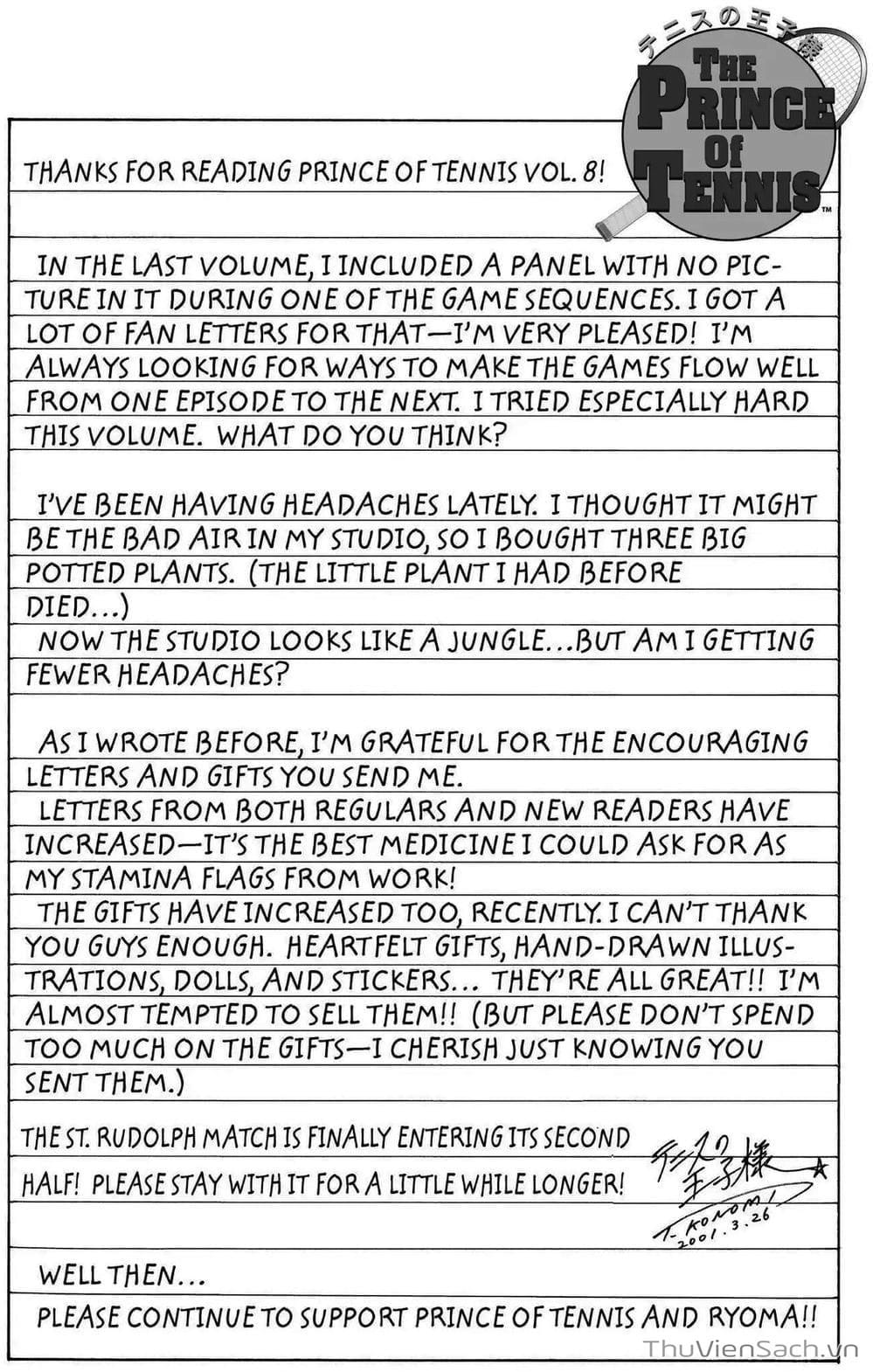 Truyện Tranh Hoàng Tử Tennis - Prince Of Tennis trang 3