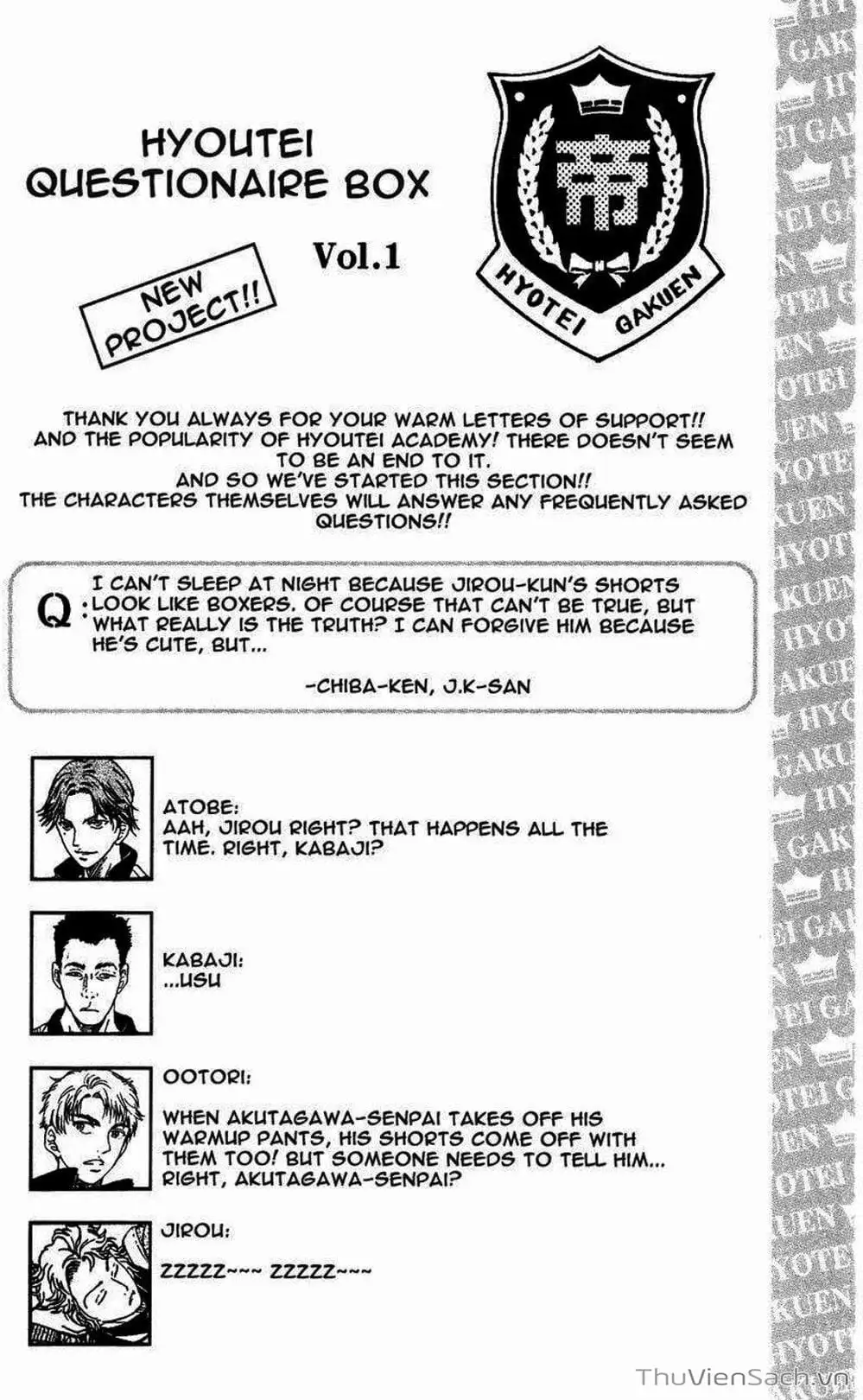 Truyện Tranh Hoàng Tử Tennis - Prince Of Tennis trang 3