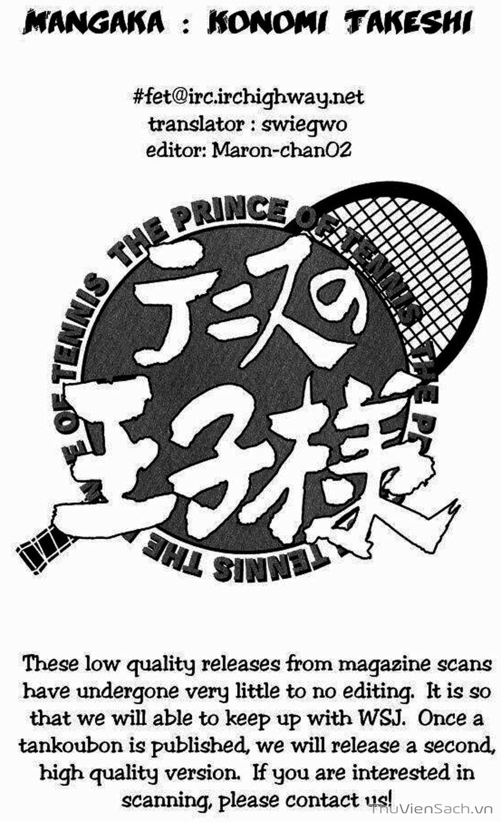 Truyện Tranh Hoàng Tử Tennis - Prince Of Tennis trang 3
