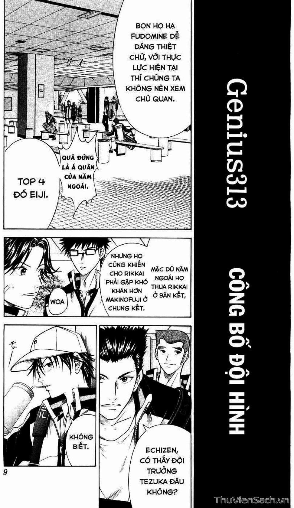 Truyện Tranh Hoàng Tử Tennis - Prince Of Tennis trang 3