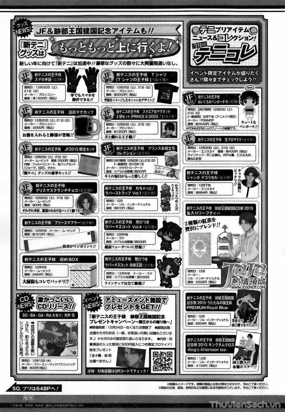 Truyện Tranh Hoàng Tử Tennis - Prince Of Tennis trang 3