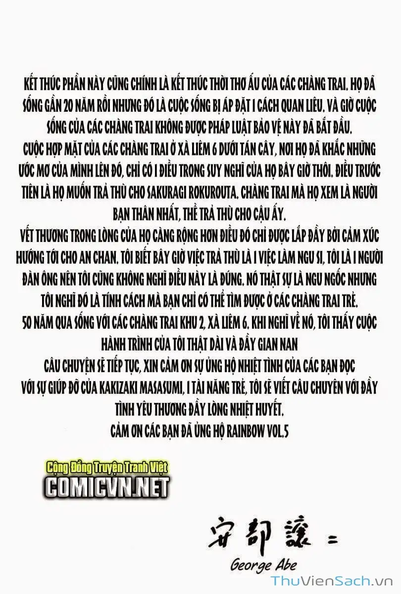 Truyện Tranh Cầu Vồng - Rainbow trang 6