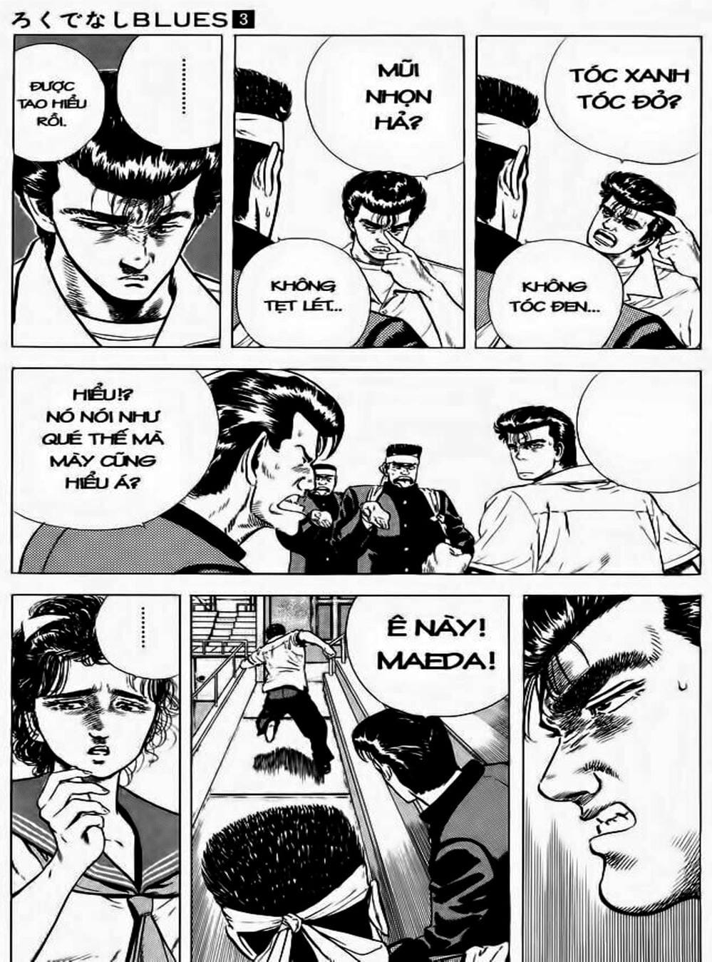 Truyện Tranh Gã Vô Dụng - Rokudenashi Blues trang 7