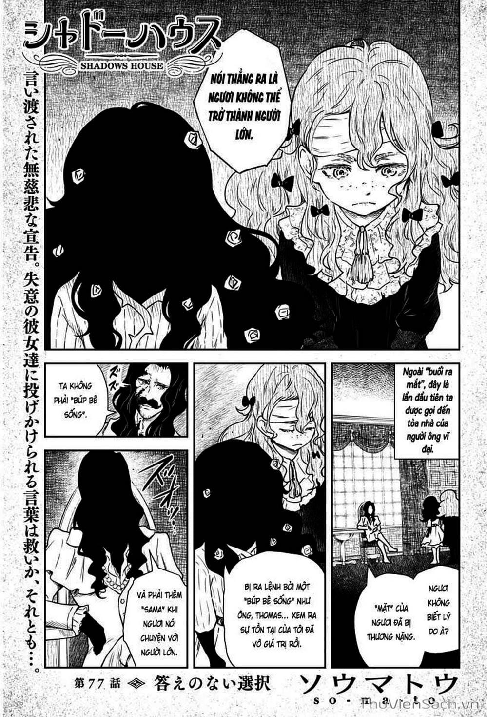 Truyện Tranh Gia Tộc Bóng Đêm - Shadows House trang 5