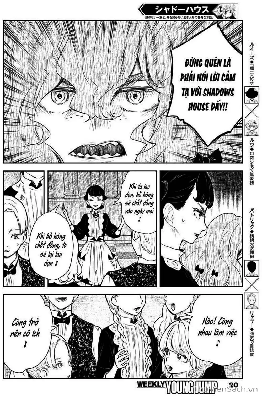 Truyện Tranh Gia Tộc Bóng Đêm - Shadows House trang 5