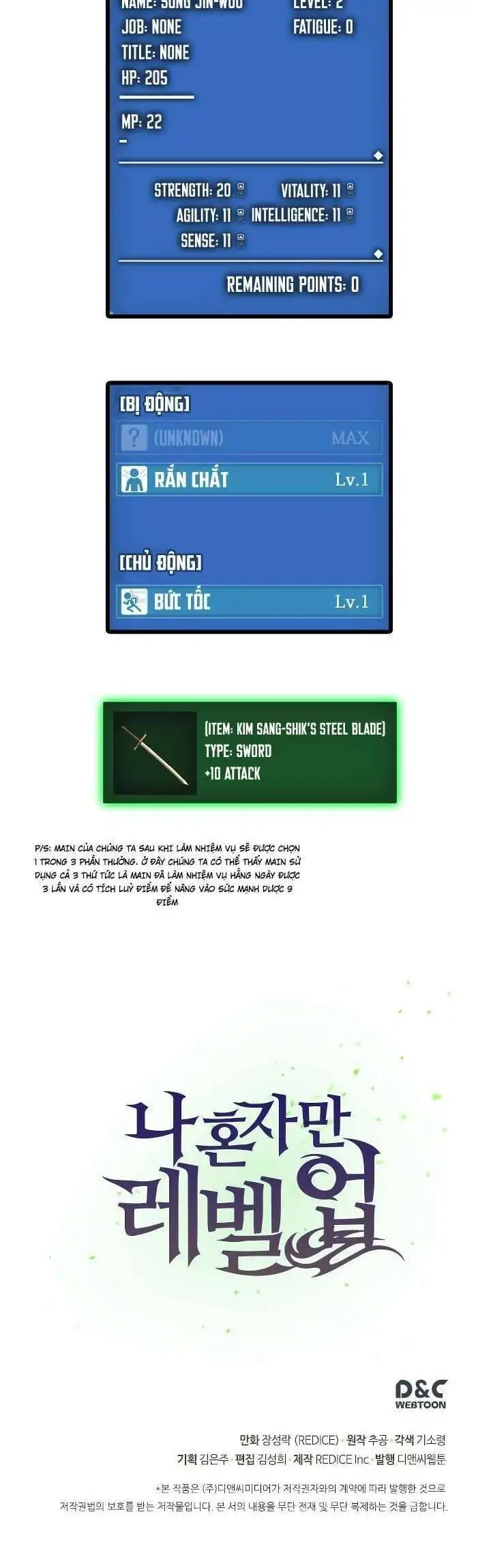 Truyện Tranh Tôi Thăng Cấp Một Mình - Solo Leveling trang 3