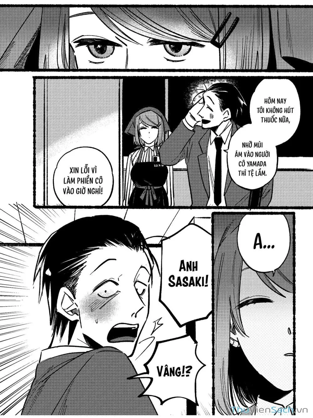 Truyện Tranh Tại Phía Sau Siêu Thị Cùng Em Hút Thuốc - Suupaa No Ura Yani Suu Hanashi trang 4