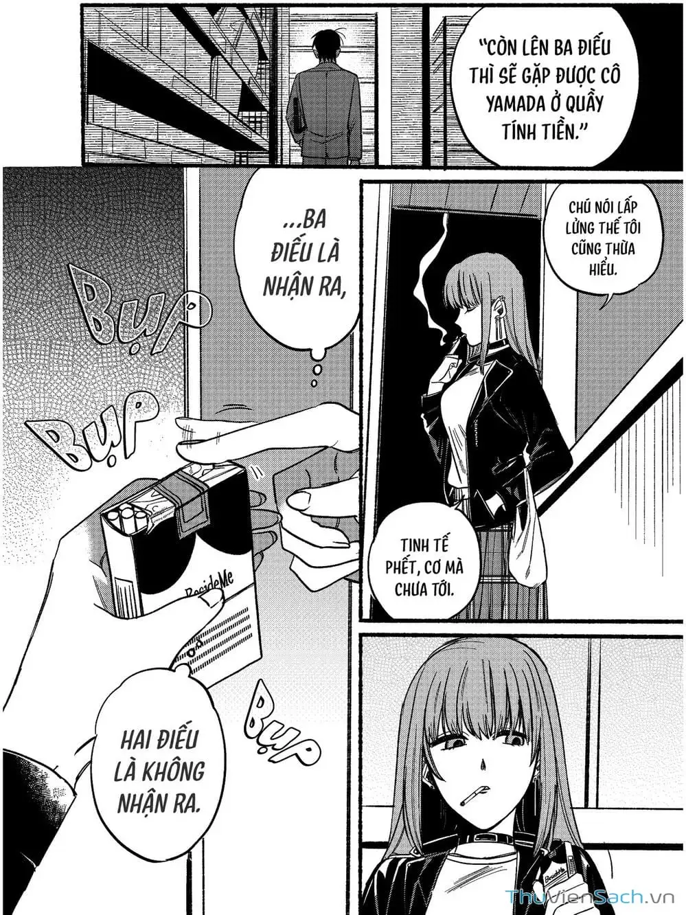 Truyện Tranh Tại Phía Sau Siêu Thị Cùng Em Hút Thuốc - Suupaa No Ura Yani Suu Hanashi trang 4