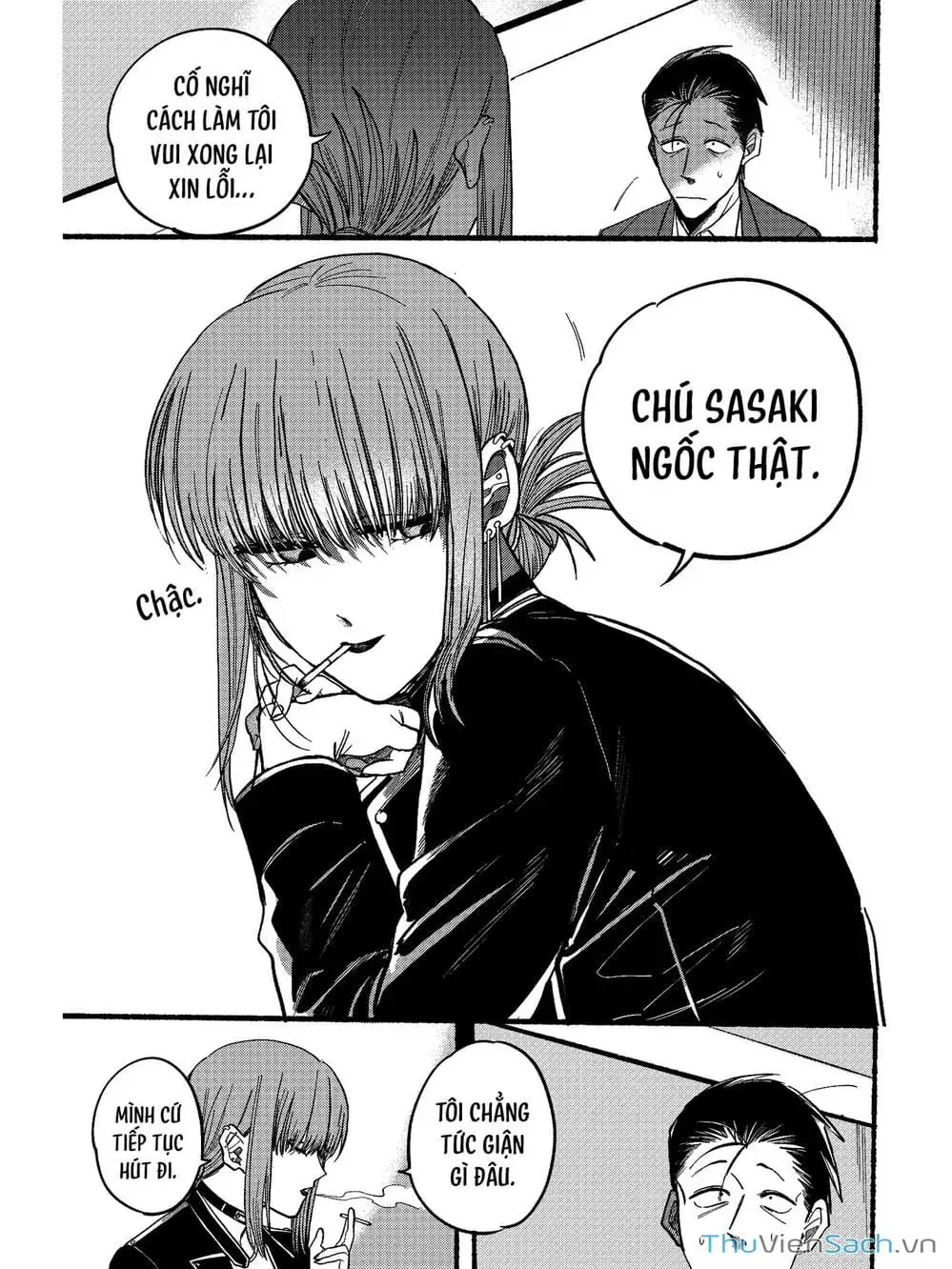 Truyện Tranh Tại Phía Sau Siêu Thị Cùng Em Hút Thuốc - Suupaa No Ura Yani Suu Hanashi trang 4