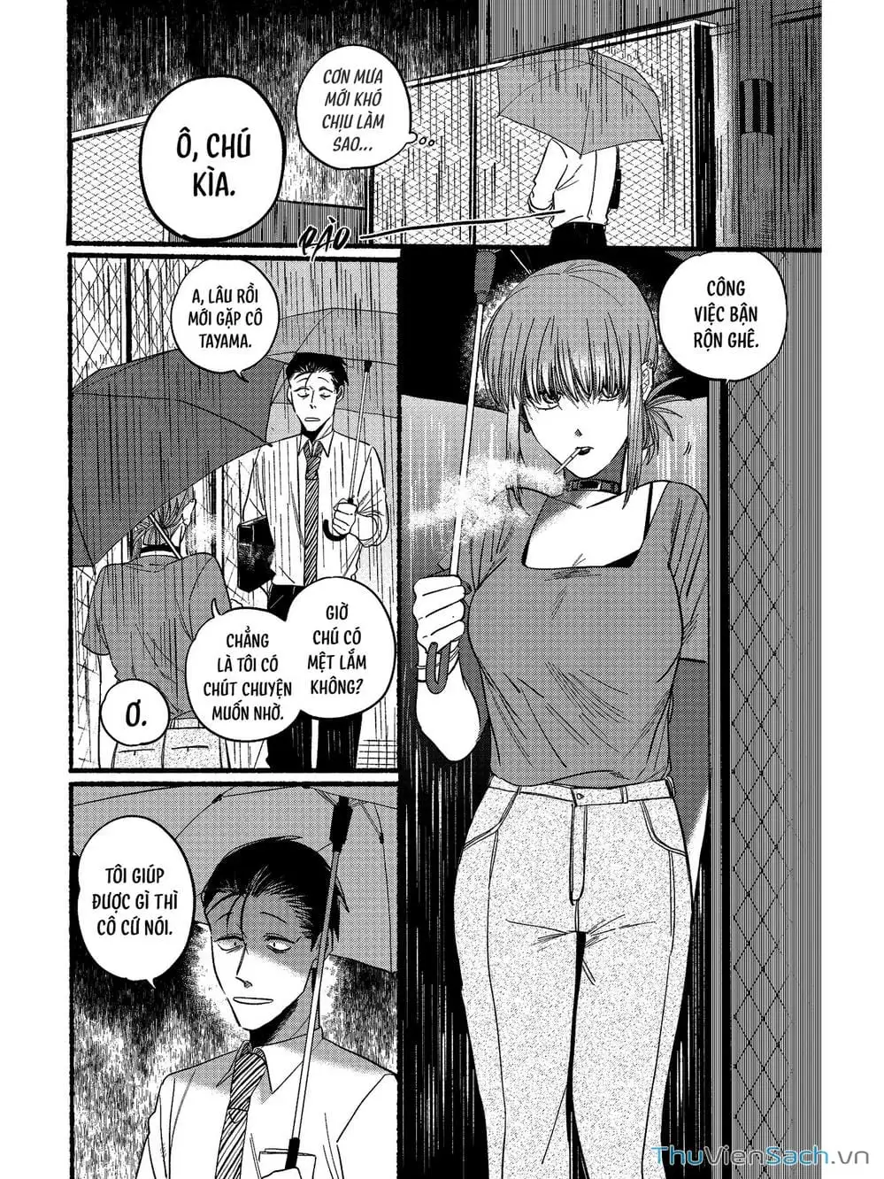 Truyện Tranh Tại Phía Sau Siêu Thị Cùng Em Hút Thuốc - Suupaa No Ura Yani Suu Hanashi trang 4