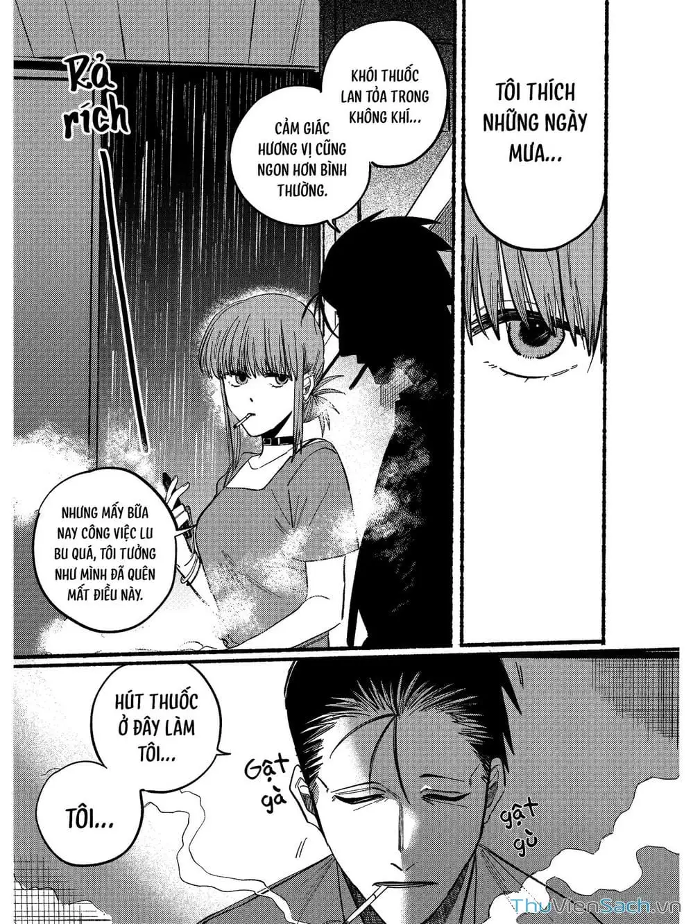 Truyện Tranh Tại Phía Sau Siêu Thị Cùng Em Hút Thuốc - Suupaa No Ura Yani Suu Hanashi trang 4