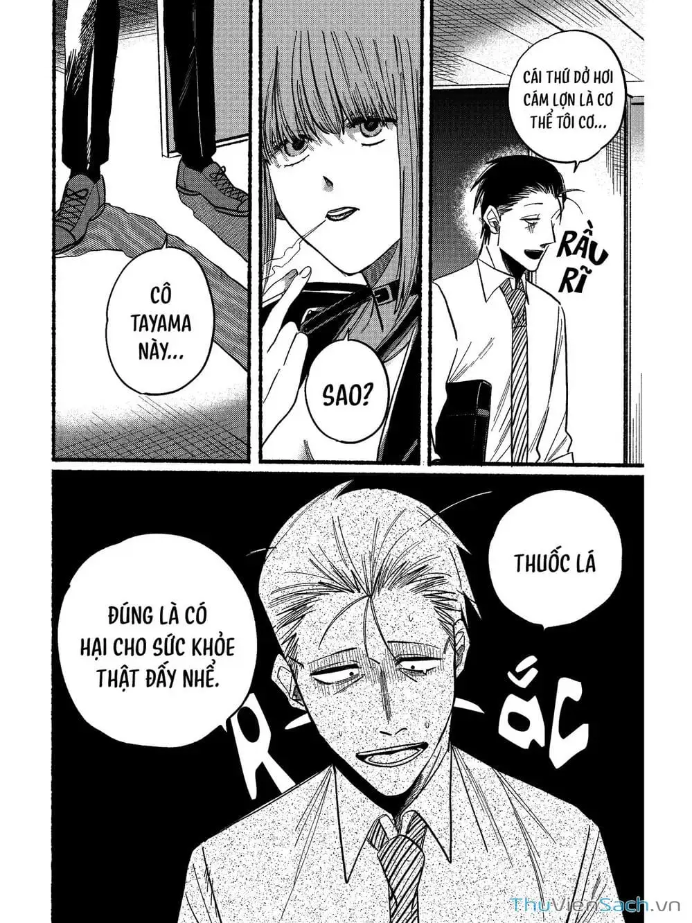 Truyện Tranh Tại Phía Sau Siêu Thị Cùng Em Hút Thuốc - Suupaa No Ura Yani Suu Hanashi trang 4
