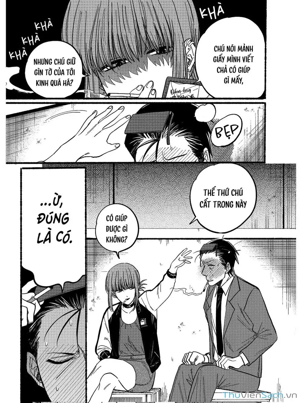 Truyện Tranh Tại Phía Sau Siêu Thị Cùng Em Hút Thuốc - Suupaa No Ura Yani Suu Hanashi trang 4