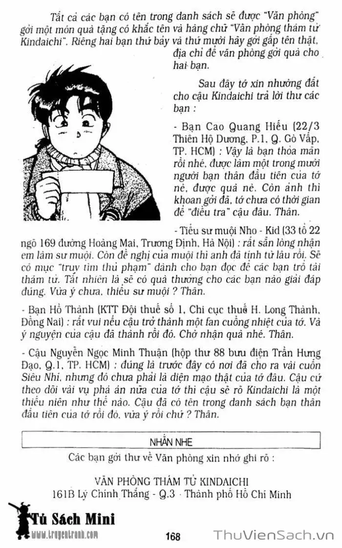 Truyện Tranh Thám Tử Kindaichi trang 4