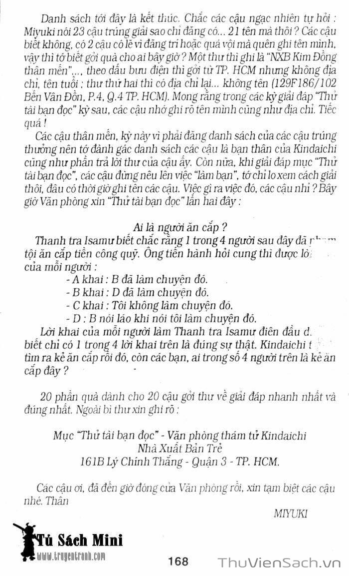 Truyện Tranh Thám Tử Kindaichi trang 1872