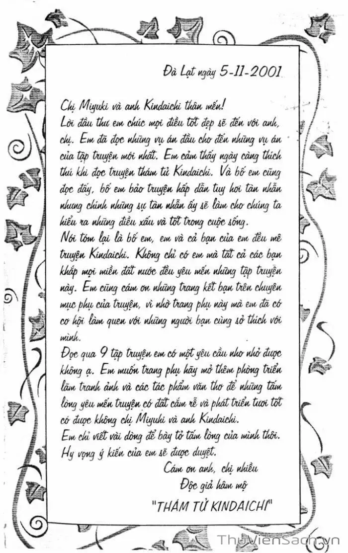 Truyện Tranh Thám Tử Kindaichi trang 4