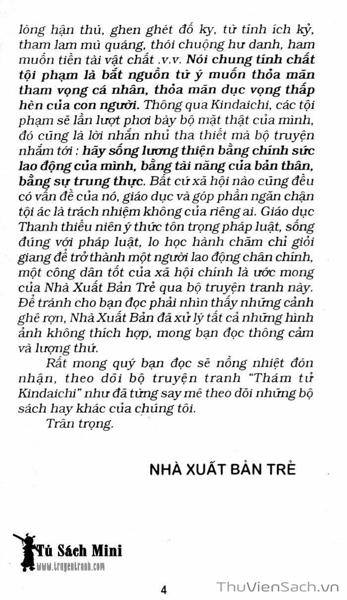 Truyện Tranh Thám Tử Kindaichi trang 4
