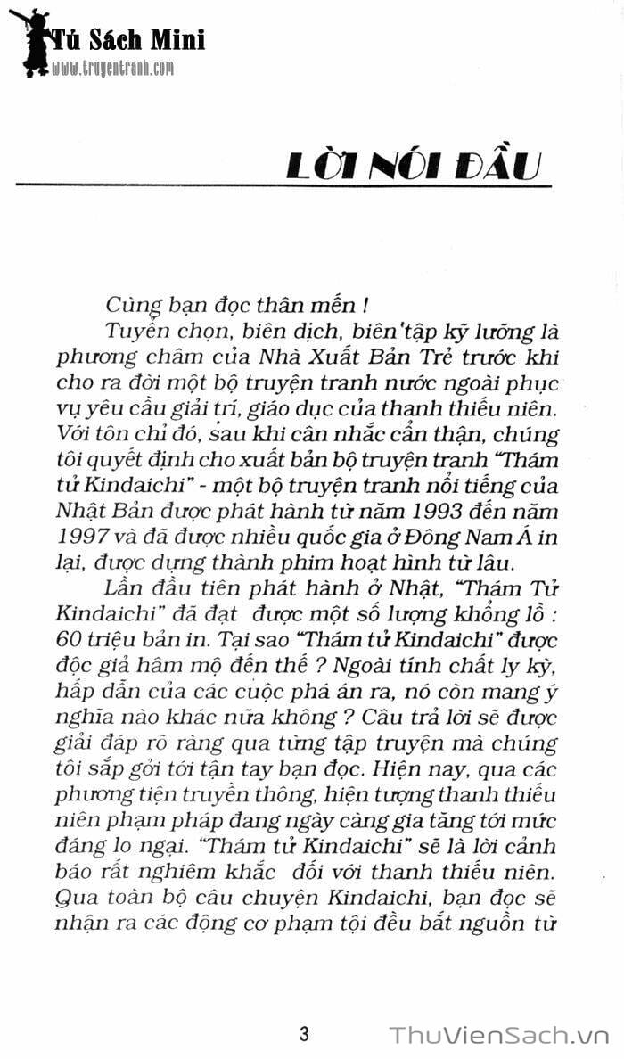 Truyện Tranh Thám Tử Kindaichi trang 4