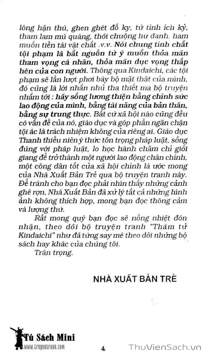 Truyện Tranh Thám Tử Kindaichi trang 4