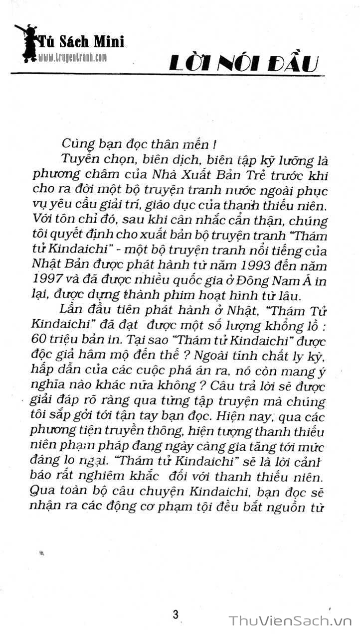 Truyện Tranh Thám Tử Kindaichi trang 4